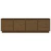 vidaXL TV-benk honningbrun 156x37x45 cm heltre furu