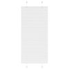 vidaXL pliss&eacute;gardin Hvit 60x100 cm Stoff Bredde 59,4 cm Polyester