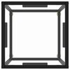 vidaXL Salongbord svart med herdet glass 40x40x50 cm