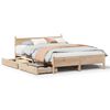 vidaXL Sengeramme uten madrass 120x200 cm heltre furu