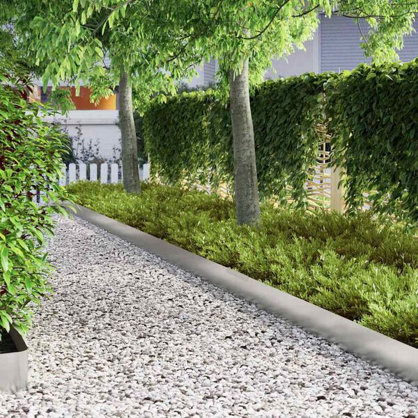 vidaXL Gjerdekant s&oslash;lv 450 x 0.05 x 15 cm Galvanisert St&aring;l