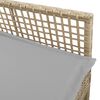 vidaXL Hage Stol 2 pcs Beige 53 x 60 x 85 cm polyrotting