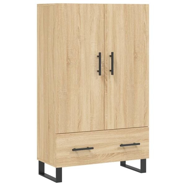 vidaXL Highboard sonoma eik 69,5x31x115 cm konstruert tre