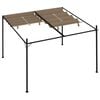vidaXL Paviljong med uttrekkbart tak 300x300x233 cm gr&aring;brun