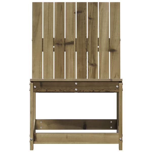 vidaXL Hagestol 50,5x55x77 cm impregnert furu