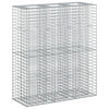 vidaXL Gabion hevet seng 2 stk. 130 x 50 x 150 cm Galvanisert st&aring;l