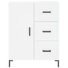 vidaXL Highboard hvit 69,5x34x180 cm konstruert tre
