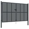 vidaXL Hageport antrasitt 300x200 cm st&aring;l