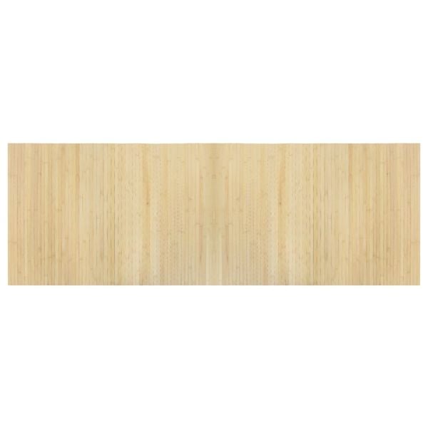 vidaXL Teppe rektangul&aelig;r lys naturell 70x200 cm bambus