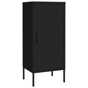vidaXL Oppbevaringsskap svart 42,5x35x101,5 cm st&aring;l