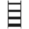 vidaXL Bokhylle 4 lag svart 60x27,6x124,5 cm konstruert tre