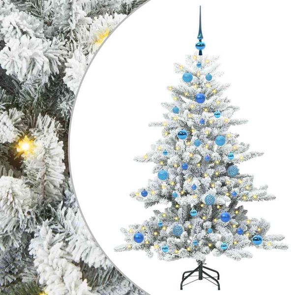 vidaXL Kunstig sammensatt juletre med 150 LED med stativ 150 cm PVC