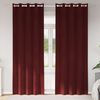 vidaXL Blendingsgardiner 2 pcs Vinrød 140 x 245 cm Fløyel