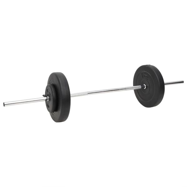 vidaXL Vektstang og manual med skiver 60 kg
