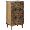 vidaXL Serviesskap Brun 40 x 33,5 x 75 cm Massiv mango tre