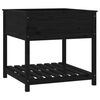 vidaXL Plantekasse med hylle hvit 82,5x82,5x81 cm heltre furu