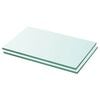 vidaXL Hyllepaneler 2 stk klart glass 30x12 cm