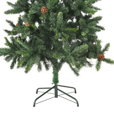 vidaXL Kunstig juletre med furukongler grønn 180 cm