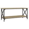 vidaXL Salongbord sonoma eik 100x45x45 cm konstruert tre og jern