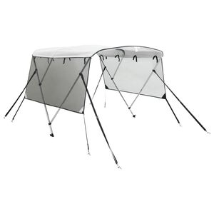 vidaXL B&aring;tkalesje 3-buet med sidevegger i netting 183x(137-152)x137 cm