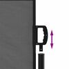 vidaXL Uttrekkbar sidemarkise antrasitt 140x600 cm
