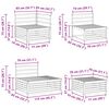 vidaXL Utend&oslash;rs sofa-sett 7 Stk Naturlig Solid akasietre