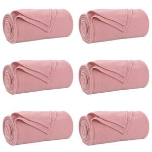 vidaXL Kastepledd 6 stk. Rosa 270 x 240 cm 5.44 kg Fleece