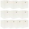 vidaXL Oppbevaringsbokser 10 stk hvit 32x32x32 cm stoff