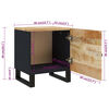 vidaXL Nattbord 2 stk 40x33x46 cm heltre mango