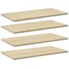 vidaXL Hylleplater 4 stk sonoma eik 60x30x1,5 cm sponplate