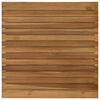 vidaXL Bordplate 60 x 60 x 3,5 cm Torget Massivt Teaktre Naturlig