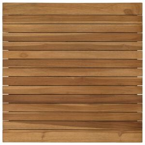 vidaXL Bordplate 60 x 60 x 3,5 cm Torget Massivt Teaktre Naturlig