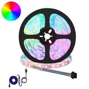 vidaXL LED Stripe 2 stk. Svart og gjennomsiktig Kobber og plast