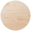 vidaXL Bordplate rund &Oslash;80x3 cm heltre furu