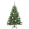 vidaXL Kunstig juletre med 150 LED med stativ gr&oslash;nn 120 cm PE og PVC