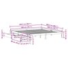 vidaXL Sengeramme med skuffer hvit 200x200 cm heltre furu