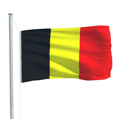 vidaXL Belgisk flagg 90x150 cm