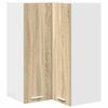 vidaXL Hengende skap Sonoma eik og hvit 57 x 57 x 80 cm Konstruert tre