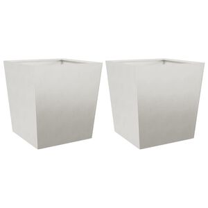 vidaXL Plantekasser 2 stk 50x50x50 cm rustfritt st&aring;l