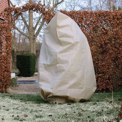 Nature Vintertrekk med glidelås fleece 70 g/m² beige 2x1,5x1,5 m