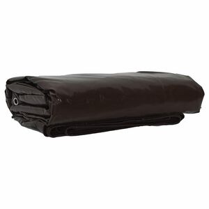 vidaXL Presenning 650g / m&sup2; Brun 2 x 3 m Lerret med PVC-belegg