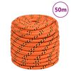 vidaXL B&aring;ttau oransje 16 mm 50 m polypropylen