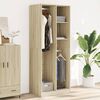 vidaXL Garderobe sonoma eik 80x50x200 cm konstruert tre
