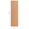 vidaXL Gulvteppe BCF beige 80x300 cm