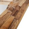 vidaXL Dekorativt speil teak 120x60 cm rektangul&aelig;rt