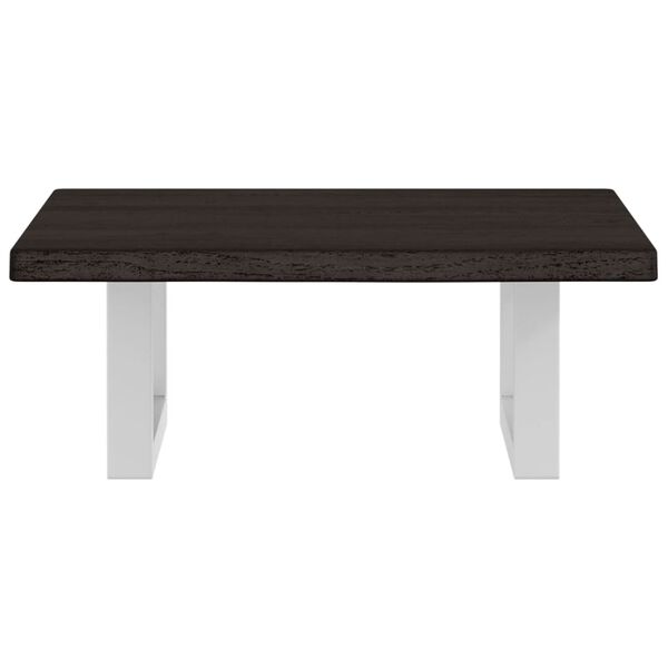 vidaXL Servanthylle veggmontert st&aring;l og heltre eik