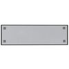 vidaXL Veggmontert magnettavle svart 100x30 cm herdet glass