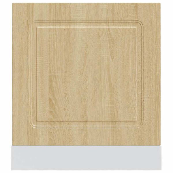 vidaXL Oppvaskmaskin panel sonoma eik 60x1,5x67 cm konstruert tre