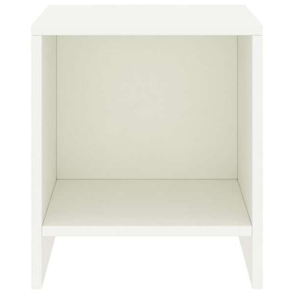 vidaXL Nattbord 2 stk hvit 35x30x40 cm heltre furu