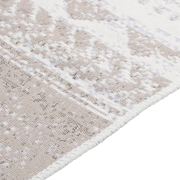 vidaXL Teppe beige 160x230 cm bomull